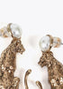 Pendientes LOLA CASADEMUNT leopardo con perla DORADO LF2503041.0M2.U