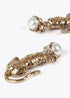 Pendientes LOLA CASADEMUNT leopardo con perla DORADO LF2503041.0M2.U