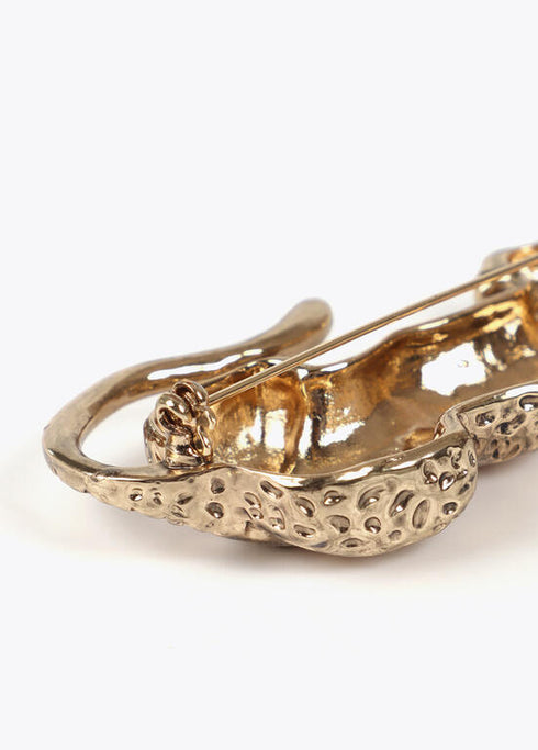 Broche LOLA CASADEMUNT Leopardo DORADO LF2503048.0M2.U