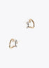 Pendientes LOLA CASADEMUNT efecto piercing combinados METAL-METAL LF2503053.2MM.U