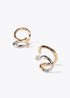 Pendientes LOLA CASADEMUNT efecto piercing combinados METAL-METAL LF2503053.2MM.U