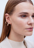 Pendientes LOLA CASADEMUNT efecto piercing combinados joya METAL-METAL LF2503054.2MM.U