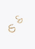 Pendientes LOLA CASADEMUNT efecto piercing combinados joya METAL-METAL LF2503054.2MM.U