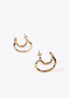 Pendientes LOLA CASADEMUNT efecto piercing combinados joya METAL-METAL LF2503054.2MM.U