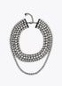 Multicollar LOLA CASADEMUNT joya cristales y perlas GRIS METALIZADO LF2503061.0M4.U