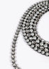 Multicollar LOLA CASADEMUNT joya cristales y perlas GRIS METALIZADO LF2503061.0M4.U