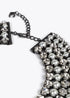 Multicollar LOLA CASADEMUNT joya cristales y perlas GRIS METALIZADO LF2503061.0M4.U