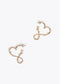 Pendientes LOLA CASADEMUNT corazon infinito con perlitas DORADO LF2503068.0M2.U