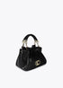 Bolso bandolera efecto piel con asa trenzada y detalles metálicos NEGRO U LF2504004.00N.U LOLA CASADEMUNT