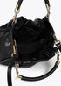 Bolso bandolera efecto piel con asa trenzada y detalles metálicos NEGRO U LF2504004.00N.U LOLA CASADEMUNT