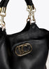 Bolso shopper efecto piel con asa trenzada y detalles metálicos NEGRO U LF2504005.00N.U LOLA CASADEMUNT