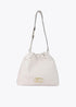 Bolso shopper efecto piel con logo LC ovalado LOLA CASAEMUNT. CRUDO LF2504006.001.U