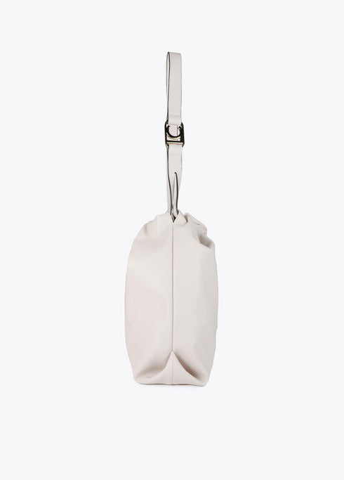 Bolso shopper efecto piel con logo LC ovalado LOLA CASAEMUNT. CRUDO LF2504006.001.U