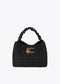 Bolso tweed asa fruncida y logo LC LOLA CASADEMUNT NEGRO LF2504012.00N.U