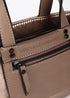 Mini shopper nylon satinado con detalles en efecto piel LOLA CASADEMUNT DORADO LF2504019.0M2.U