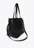 Shopper nylon satinado con detalles en efecto piel LOLA CASADEMUNT NEGRO LF2504020.00N.U