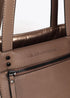 Shopper nylon satinado con detalles en efecto piel LOLA CASADEMUNT DORADO LF2504020.0M2.U