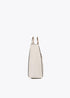 Mini shopper con asa metalica redonda en efecto piel y logo LC ovalado LOLA CASAEDMUNT CRUDO LF2504021.001.U