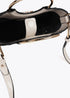 Mini shopper con asa metalica redonda en efecto piel y logo LC ovalado LOLA CASAEDMUNT CRUDO LF2504021.001.U