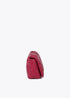 Bandolera acolchada logotipada en efecto piel con asa mix cadena MAGENTA U LF2504026.020.U LOLA CASADEMUNT