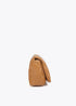 Bandolera acolchada logotipada en efecto piel con asa mix cadena CAMEL LF2504026.052.U LOLA CASADEMUNT