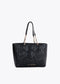 Shopper acolchado logotipada en efecto piel con asa mix cadena NEGRO LF2504027.00N.U LOLA CASADEMUNT