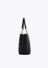 Shopper acolchado logotipada en efecto piel con asa mix cadena NEGRO LF2504027.00N.U LOLA CASADEMUNT