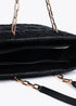 Shopper acolchado logotipada en efecto piel con asa mix cadena NEGRO LF2504027.00N.U LOLA CASADEMUNT