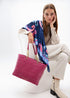 Mini shopper acolchado logotipada en efecto piel con asa mix cadena MAGENTA U LF2504028.020.U LOLA CASADEMUNT