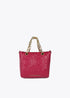 Mini shopper acolchado logotipada en efecto piel con asa mix cadena MAGENTA U LF2504028.020.U LOLA CASADEMUNT