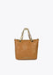 Mini shopper acolchado logotipada en efecto piel con asa mix cadena CAMEL U LF2504028.052.U LOLA CASADEMUNT