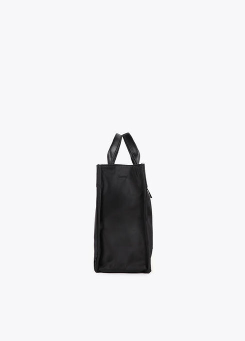 Bolso de nylon combinado con efecto piel NEGRO U LF2504032.00N.U LOLA CASADEMUNT