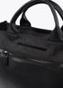 Bolso de nylon combinado con efecto piel NEGRO U LF2504032.00N.U LOLA CASADEMUNT