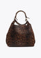 Bolso shopper asa metalizada personalizada LOLA CASADEMUNT MARRON-NEGRO LF2504036.25N.U