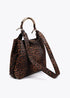 Bolso shopper asa metalizada personalizada LOLA CASADEMUNT MARRON-NEGRO LF2504036.25N.U