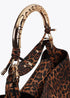 Bolso shopper asa metalizada personalizada LOLA CASADEMUNT MARRON-NEGRO LF2504036.25N.U