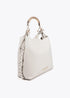 Bolso shopper asa metalizada personalizada LOLA CASADEMNT CRUDO LF2504037.001.U
