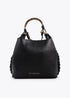 Bolso shopper asa metalizada personalizada LOLA CASADEMUNT NEGRO LF2504037.00N.U