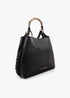 Bolso shopper asa metalizada personalizada LOLA CASADEMUNT NEGRO LF2504037.00N.U