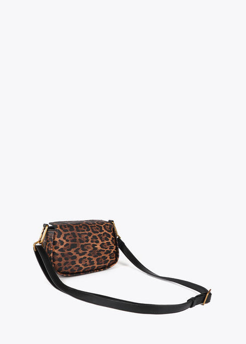 Bandolera animal print logo LC leopardo MARRON-NEGRO LF2504041.25N.U