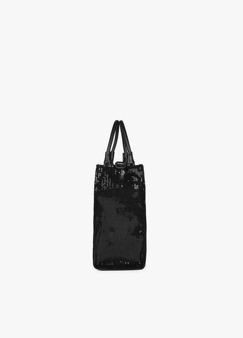 Shopper lentejuelas logo al tono NEGRO U LF2504045.00N.U LOLA CASADEMUNT