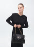 Bolso solapa en tejido lentejuelas NEGRO LF2504048.00N.U LOLA CASADEMUNT