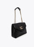 Bolso solapa en tejido lentejuelas NEGRO LF2504048.00N.U LOLA CASADEMUNT
