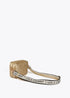 Bandolera efecto piel monograma rombos logo ovalado DORADO U LF2504049.0M2.U LOLA CASADEMUNT