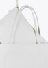 Shopper efecto piel monograma rombos logo ovalado colgante LOLA CASADEMUNT CRUDO LF2504050.001.U