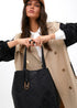 Shopper efecto piel monograma rombos logo ovalado colgante LOLA CASADEMUNT NEGRO LF2504050.00N.U