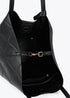 Shopper efecto piel monograma rombos logo ovalado colgante LOLA CASADEMUNT NEGRO LF2504050.00N.U