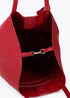 Shopper efecto piel monograma rombos logo ovalado colgante LOLA CASADEMUNT ROJO LF2504050.030.U