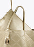 Shopper efecto piel monograma rombos logo ovalado colgante DORADO U LF2504050.0M2.U LOLA CASADEMUNT