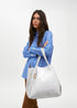 Shopper efecto piel monograma rombos logo ovalado colgante PLATEADO LF2504050.0M3.U LOLA CASADEMUNT